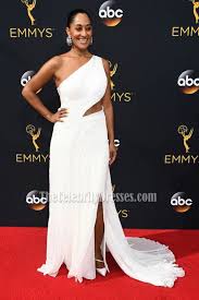 Tracee Ellis Ross White One Shoulder Chiffon Evening Dress Emmys Red Carpet 2016 Tcd6810 Chiffon Evening Dresses Red Carpet Dresses Best Celebrity Dresses