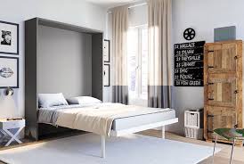 Armoire Lit Escamotable 2 Places Joy 160 X 200 Pieds A Retournement Automatique Gris Mat En 2020 Lit Escamotable Armoire Lit Escamotable Lit Escamotable 2 Places