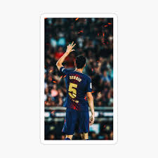 He stands out for his technical ability and his unsurpassed reading of the game. Sergio Busquets Grusskarte Von Vianhizria Redbubble