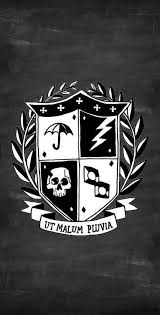 Black And White Umbrella Academy Pin By Grace On The Umbrella Academy Academy Logo Umbrella Academy