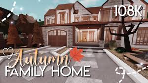 How to design an aesthetic bedroom in bloxburg? Roblox Bloxburg Autumn Family Home House Build Giveaway Information Closed Youtube