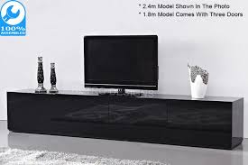 Modern high gloss tv stand. 2 4m High Gloss Black Suprilla Tv Unit Black Tv Unit Black And White Living Room High Gloss Tv Unit