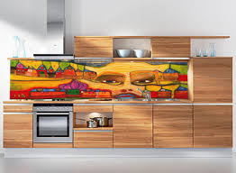 Selbstklebende fototapeten in die küche, fototapeten auf türen, fototapeten auf boden und fototapeten auf kühlschränke mit verschiedenen motiven (natur, teure steine, auch etwas abstraktes) lassen ihrem zuhause modernes und markantes aussehen geben. Kuchenruckwand Glas