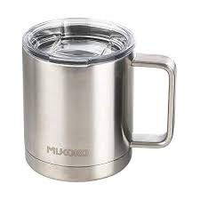 Insulated Coffee Mug 20 Oz Stainless Steel Vacuum Insulated Mug With Lid And Handle Sliver In 2020 Insulated Coffee Mugs Insulated Mugs Stainless Steel Coffee Mugs