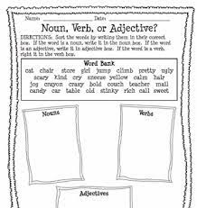 Differentiate words that modify nouns from words that add details to verbs, adjective, other adverbs. Noun Verb Or Adjective Worksheet Printable Worksheet With Answer Key Lesson Activity Amazingclassroom Com