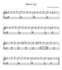 Ode To Joy Easy Sheet Music To Download For Free La Touche Musicale
