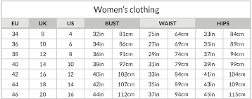 size guide womens clothing dubarry usa