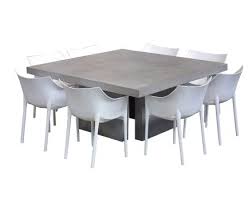 Concrete Wing Set Square Dining Tables Outdoor Dining Furniture Red Patio Furniture