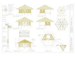 Cad Drawing Of Bamboo Eco Lodge By