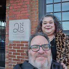 Out celebrating our anniversary, from December and our friendship with Sam  and Dana Banks! Great food and better company! We love you both!!  @2ndamericanrestarant