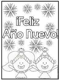 Greet your child with this celebratory happy new year coloring page. Happy New Year Coloring Pages English Spanish By Mynda Rivera