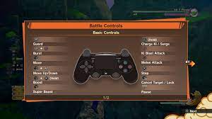 Dragon Ball Z Kakarot Controls List Commands Keybindings