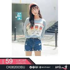 بلايز كاجوال بطبعات مميزة بناتية بلايز ازياء انيقه بلوزة بنات الجامعه شيك كشخة ملابس ملابس نسائ sweatshirts women apparel long sleeve sweatshirts