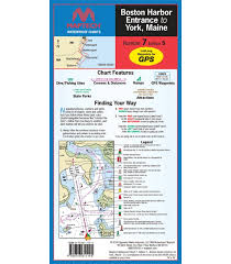 Maptech Wpc007 Boston Harbor Entrance To York Me Waterproof Chart 5th Edition 2014