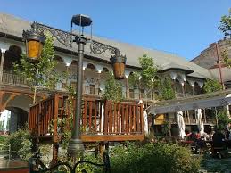 The restaurant is located in a historical building and serves traditional dishes and some other food. Vistas De La Terraza 1 Picture Of Restaurant Hanu Lui Manuc Bucharest Tripadvisor