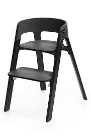 infant stokke steps chair size one size black stokke steps modern high chair kids seating