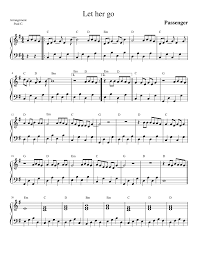 Also you have a note to go back and read later! Let Her Go Passenger Sheet Music For Piano Solo Musescore Com