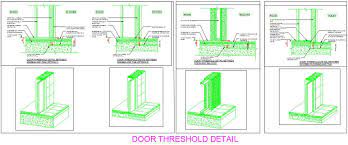 Sill options that suit weather exposure. Door Sill And Threshold Detail Autocad Dwg Plan N Design