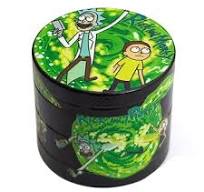 Trippy Rick & Morty Green Portal 420 Marijuana Herb Grinder