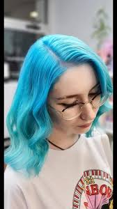 Who doesn't love a good colour change.... Hair by Lanie Iroiro colors for  the win again. Long lasting, conditioning, vegan. #iroiro #bluehair  #iamtitanium