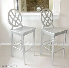 Creative Ways To Update Your Kitchen Using Paint Painted Metal Chairs Painting Old Chairs Painted Bar Stools