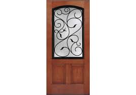 Pennington Therma Tru Rustic Wrought Iron Augustine Door 1 3 4 Single Doors Fiberglass Entry Doors Wrought Iron Doors