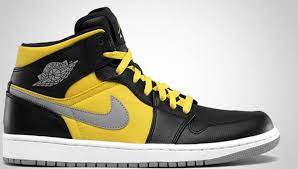 Jdsports.de has been visited by 10k+ users in the past month Air Jordan 1 Phat Mid Black Stealth Speed Yellow White Jordan Sole Collector