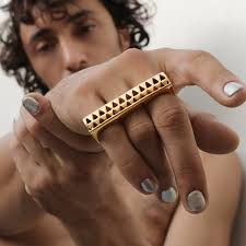 Big gold sale rings mens