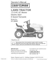 Craftsman lawn tractor 917.273180 owners manual. Craftsman Lts 1500 Owner S Manual Pdf Download Manualslib
