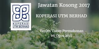 Tarikh tutup permohonan adalah pada 2 mac 2020 (isnin). Jawatan Kosong Koperasi Utm Berhad 06 Ogos 2017 Highway Signs Johor Signs