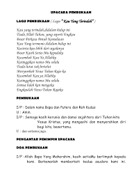 Karena selain momen yang tepat juga suasana yang masih dalam suasana natal menjadikan acara semakin meriah. Susunan Acara Lamaran