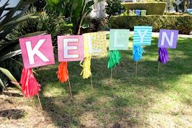 Diy Birthday Decorations For Kids Diy Rainbow Birthday Name Sign For The Lawn Studio Diy Diy Birthday Lawn Signs Outdoors Birthday Party Rainbow Birthday Party