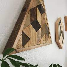 Triangle 001 Reclaimed Wood Wall Art Geometric Wall Art Etsy Wood Wall Art Diy Reclaimed Wood Wall Art Etsy Wall Art