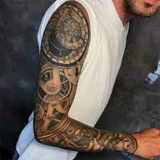 He titan sleeve tattoo a full sleeve tattoo is usually intricate from the shoulder to the wrist of the arm, which is an attractive canvas for artists. 25 Coolest Sleeve Tattoos For Men In 2021 The Trend Spotter