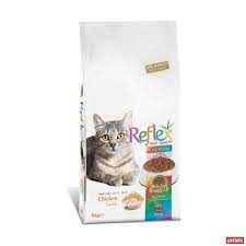 reflex multi color tavuklu yetiskin kedi mamasi 2kg kedi bira mayasi urun ambalaji