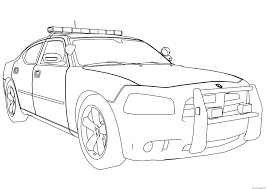 Printable coloring and activity pages are one way to keep the kids happy (or at least occupie. New Police Car Dodge Charger Coloring Pages Printable