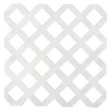 1 X2f 8 In X 2 Ft X 8 Ft Standard White Plastic Lattice 70699 At The Home Depot Mobile Plastic Lattice Lattice White Vinyl