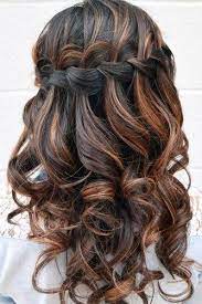 The long polished curls cascading below look amazing. Wedding Hairstyles Curls Down Wedding Hairstyles
