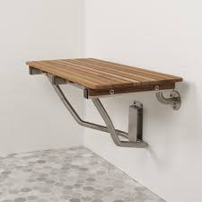 30 Wide Teak Ada Wall Mount Shower Bench Seat Shower Seat Teak Shower Shower Bench