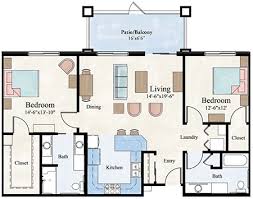 1 bed 1.00 bathroom 706 sq. Two Bedroom Apartment Floor Plan Larksfield Place