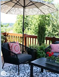 They are one of the best ways to put untapped yard space to excellent use while enhancing home enjoyment during the warm here she made a covered patio with an outdoor kitchen feel cozier by hanging a custom american flag mural. Small Patio Decorating Ideas My Patio Today S Creative Life