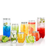 Transparent Plastic Pet 375ml Cool Soft Drink Can for Fruit Vegetable  Energy Drinks Soda Juice Tea for Beverages