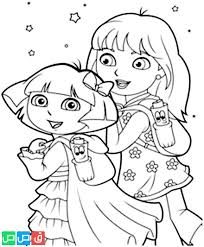 رسومات للتلوين للبنات أكثر من مائة صورة جاهزة للطباعة قصص اطفال Hello Kitty Colouring Pages Coloring Pages Dora Coloring