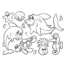 Abstract sea coloring page for adults. 35 Best Free Printable Ocean Coloring Pages Online