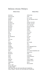 Ketika ia menyaksikannya, ia maka tatkala dia melihat lantai istana itu, dikiranya kolam yang besar'. maksudnya, kolam air. Bahasa Istana Melayu