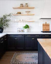 Black White Will Never Go Out Of Style When Clients Ask For Open Shelves We Always Ask How Tall Is Your H Kitchen Sets Custom Kitchens Design Kitchen Design