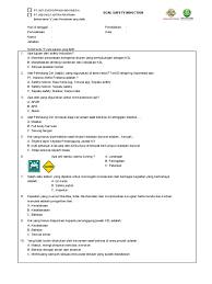 Contoh soal ukom analis kesehatan beserta jawabannya. Soal Tes Keselamatan Kerja Jawabanku Id