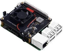 Amazon Com Geeekpi Raspberry Pi Dockerpi Power Board For Raspberry Pi 4 Model B Raspberry Pi 3b Power Supply With Safe Shutdown Auto Cooling Fan Expansion Board For Stack Dockerpi Module