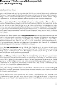 Marcumar Einfluss Von Nahrungsmitteln Auf Die Blutgerinnung Pdf Free Download