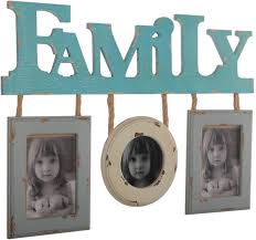 Little farmhouse closet & org. Amazon Com Jeune Decor Rustic Distressed Farmhouse Style Wall Hanging Collage Photo Frame For 3 Photos Family Version
